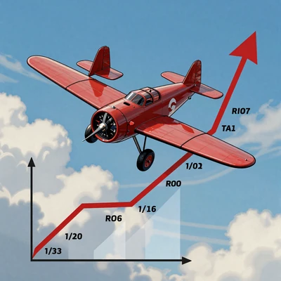 Aviator Crash Game - rotes Flugzeug mit Multiplikator-Kurve, Spribe