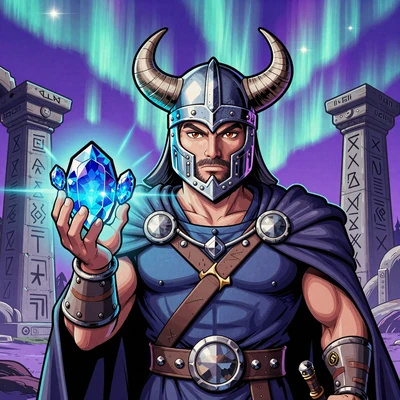 Gemhalla Slot - Wikinger mit Edelsteinen und Aurora, Hacksaw Gaming